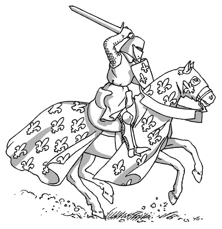 Рыцарь рисунок для детей