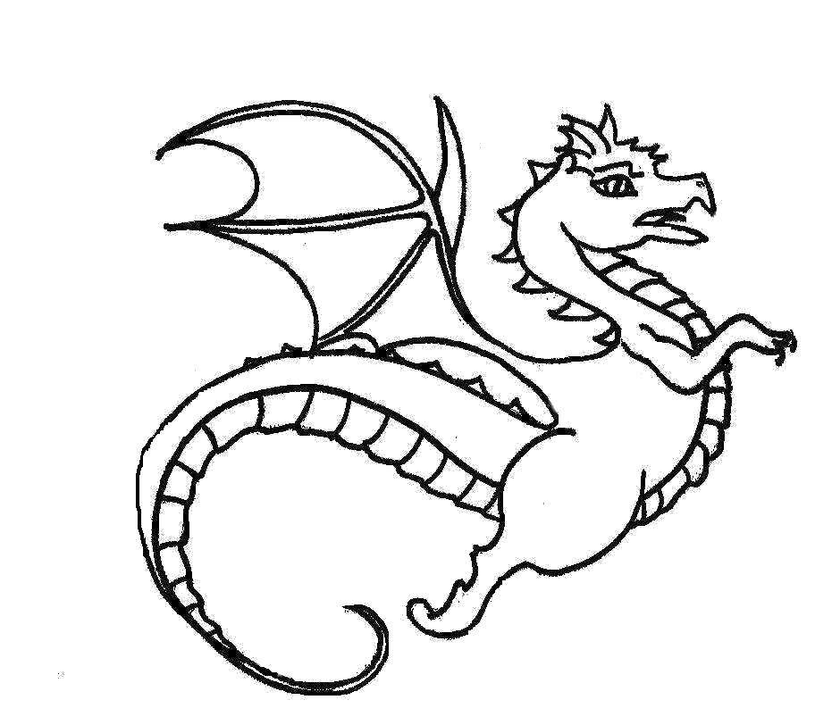 Рисунки для срисовки драконы лёгкие