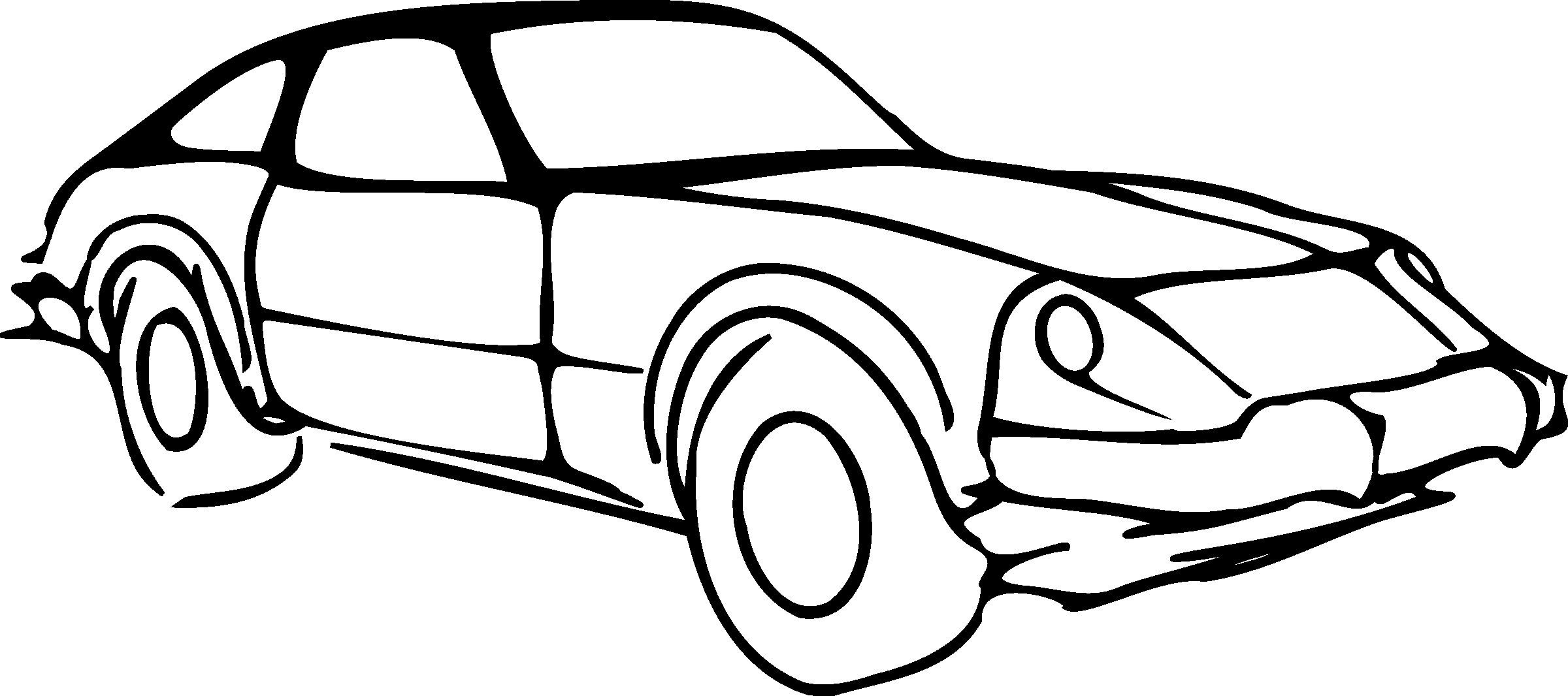 Контурное изображение автомобиля