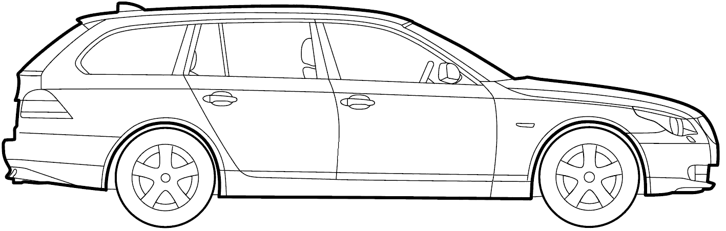 BMW e60 чертеж