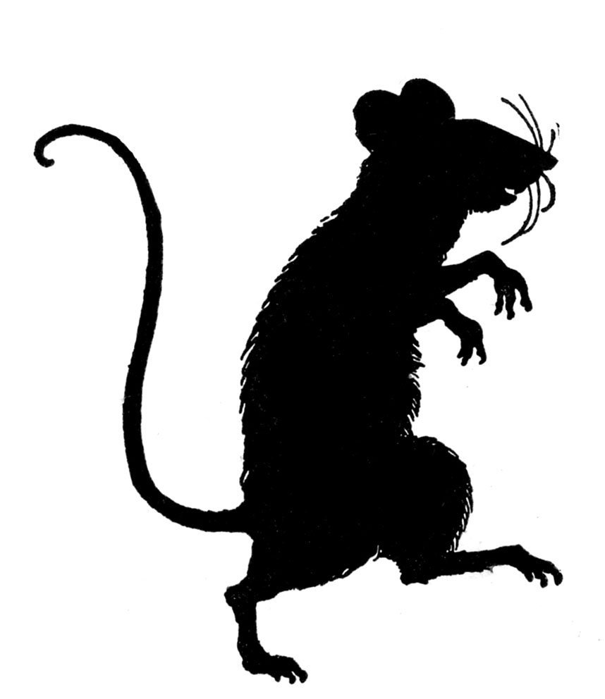 Мышь трафарет