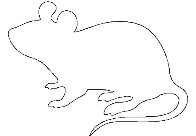 Полевка мышь раскраска для детей