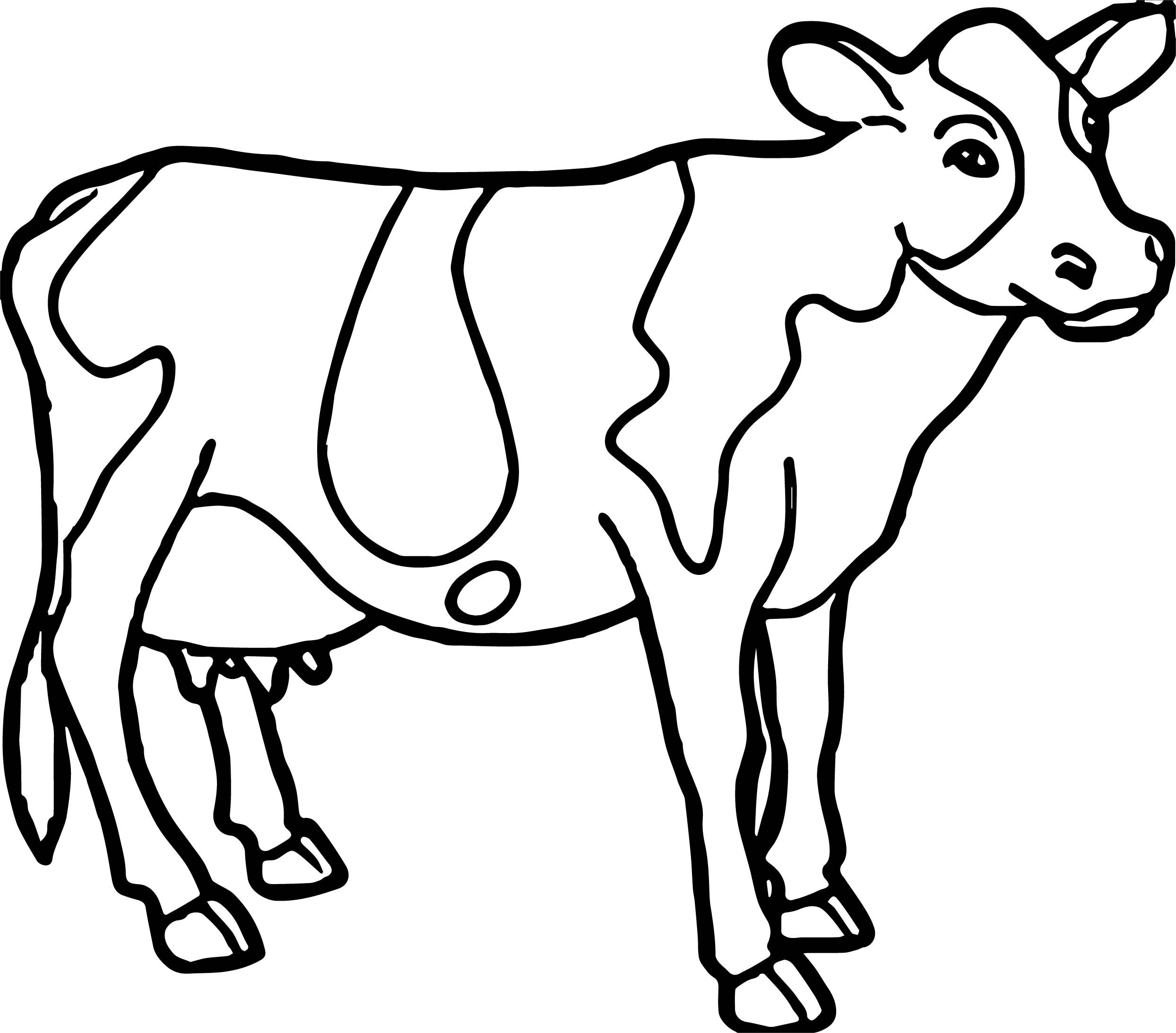 Трафарет коровы для рисования