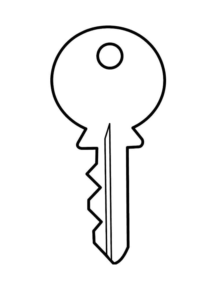 Контурное изображение ключа