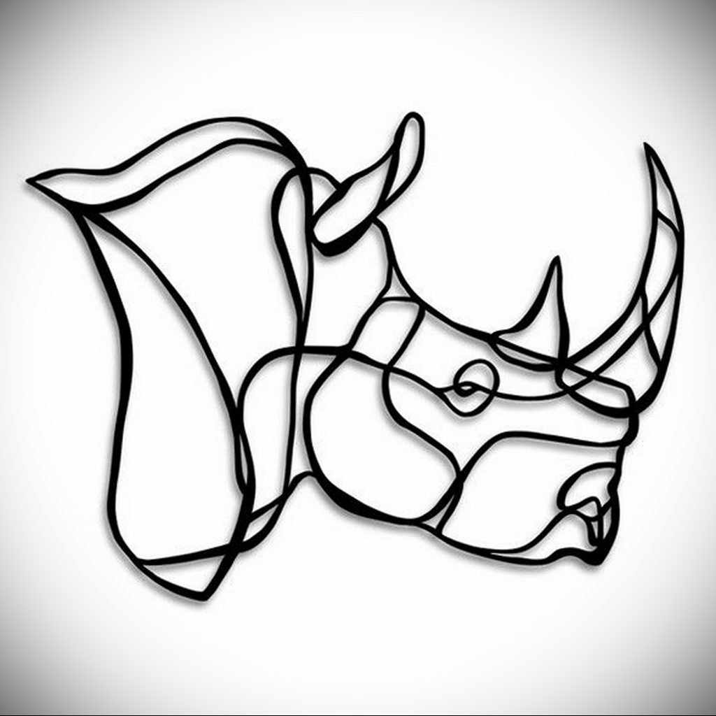 Носорог стилизация
