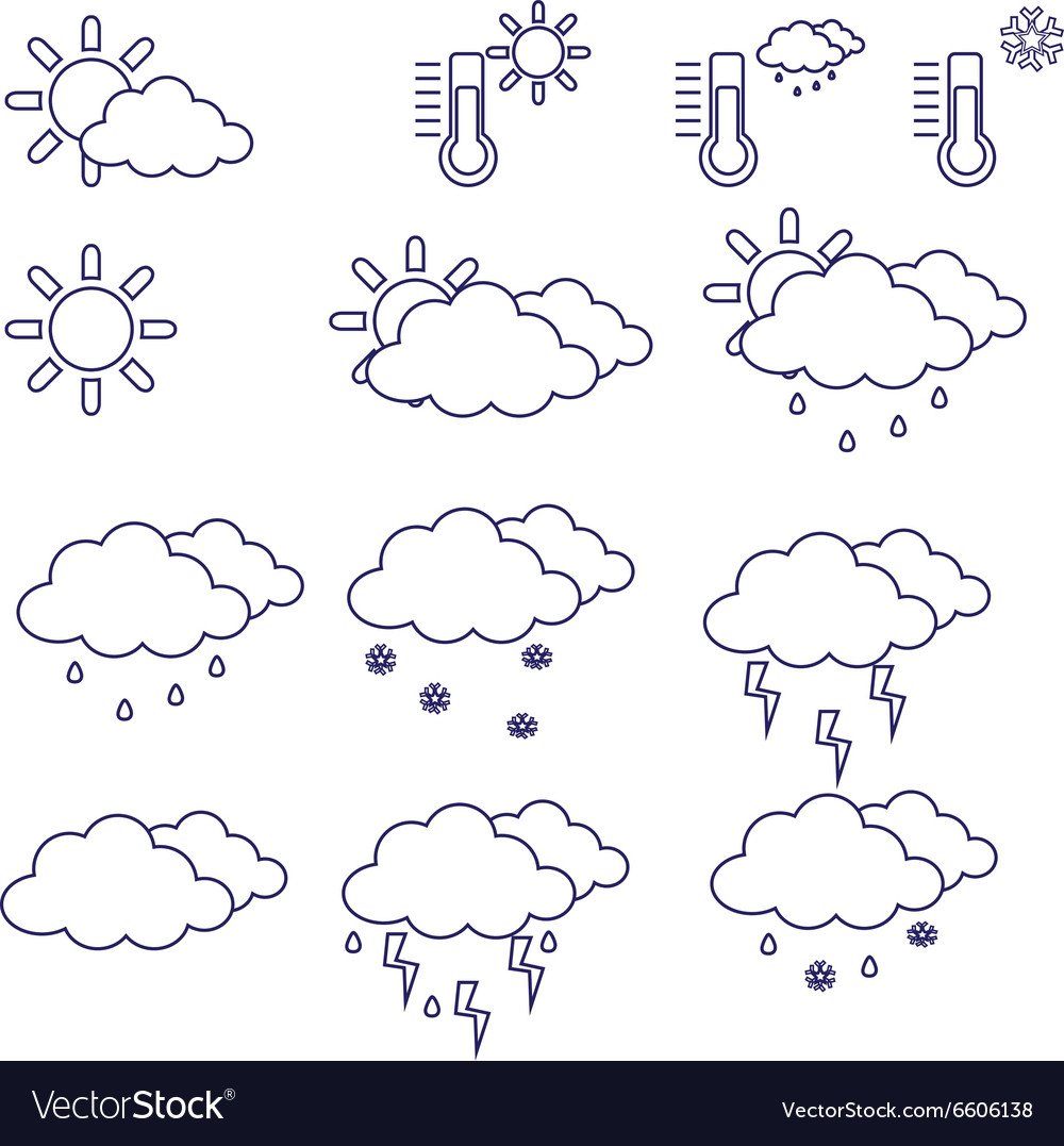 Погодные символы для детей