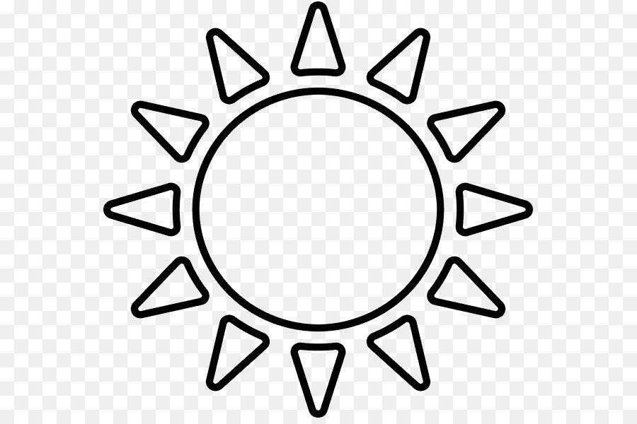 Контурное изображение солнца