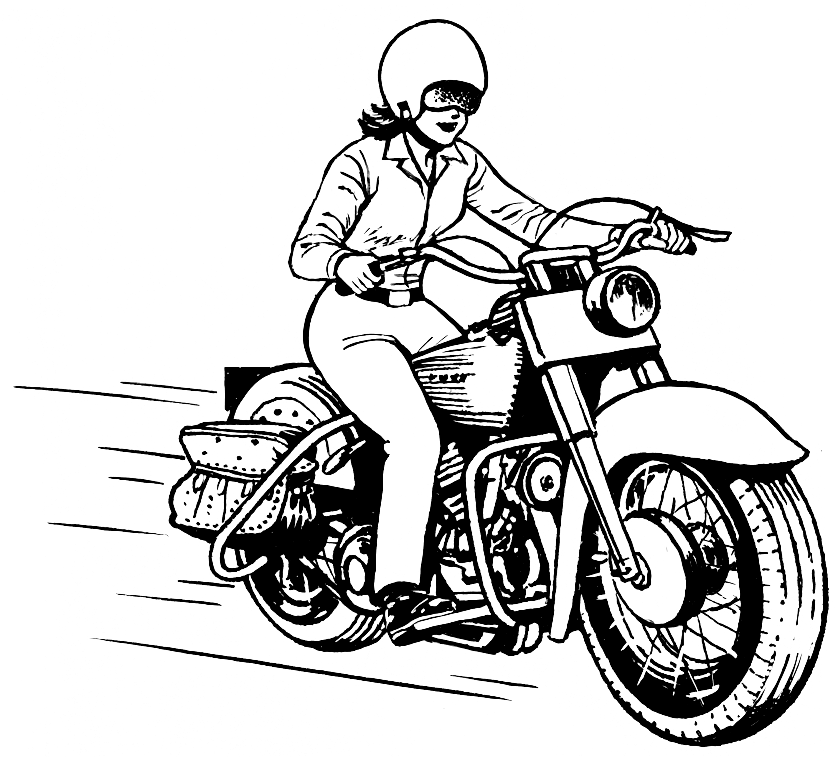 Мотоциклист иллюстрация