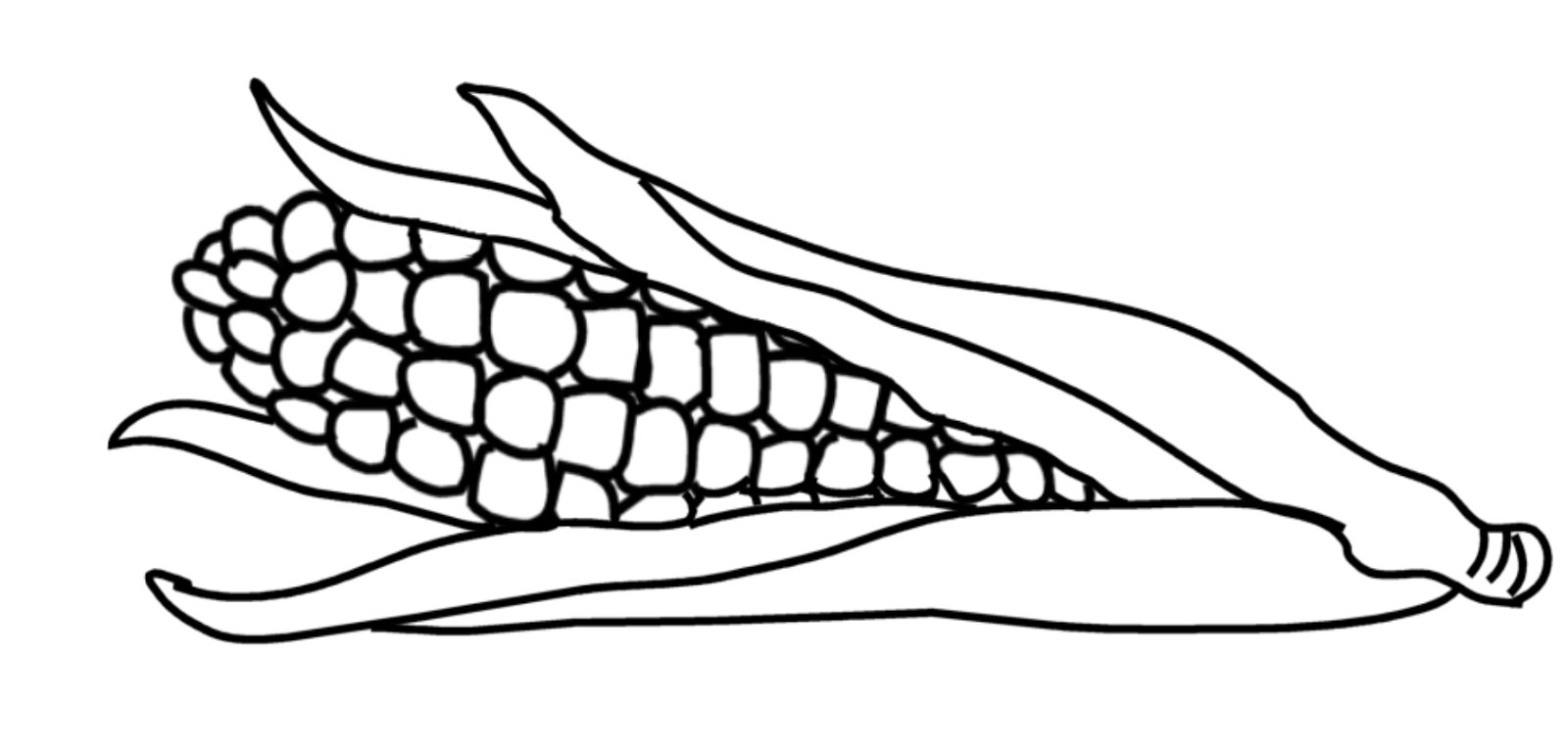 Кукуруза шаблон для вырезания