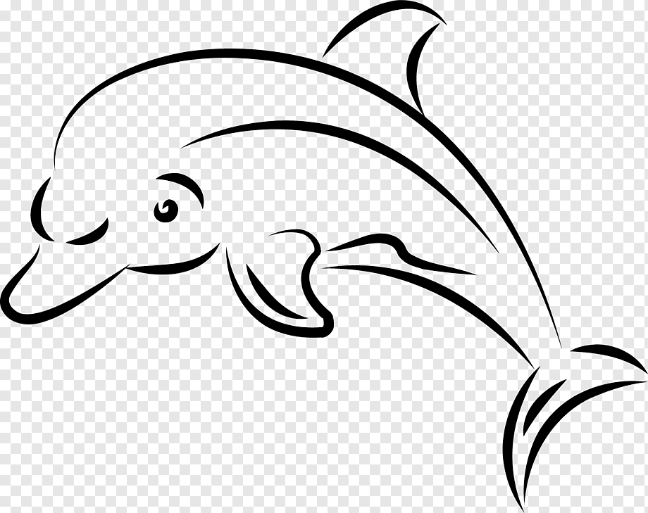 Силуэт дельфина