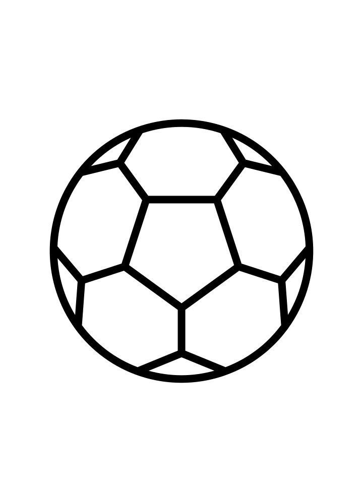 Футбольный мяч трафарет