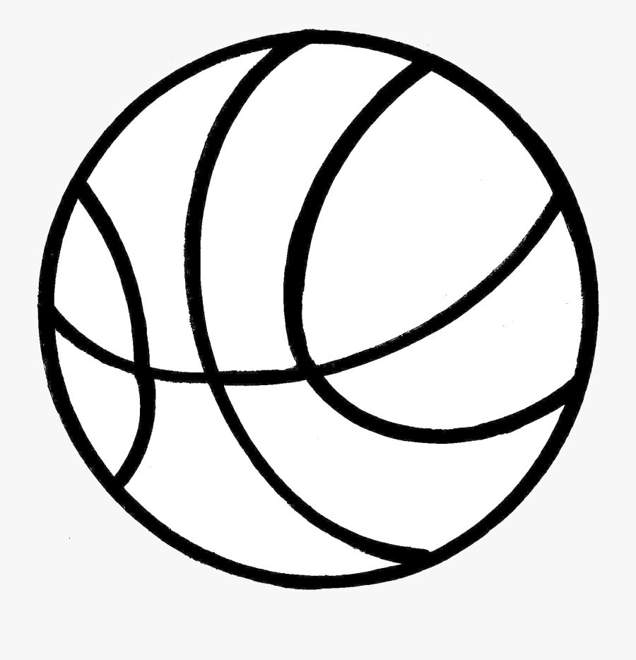 Баскетбольный мяч контур