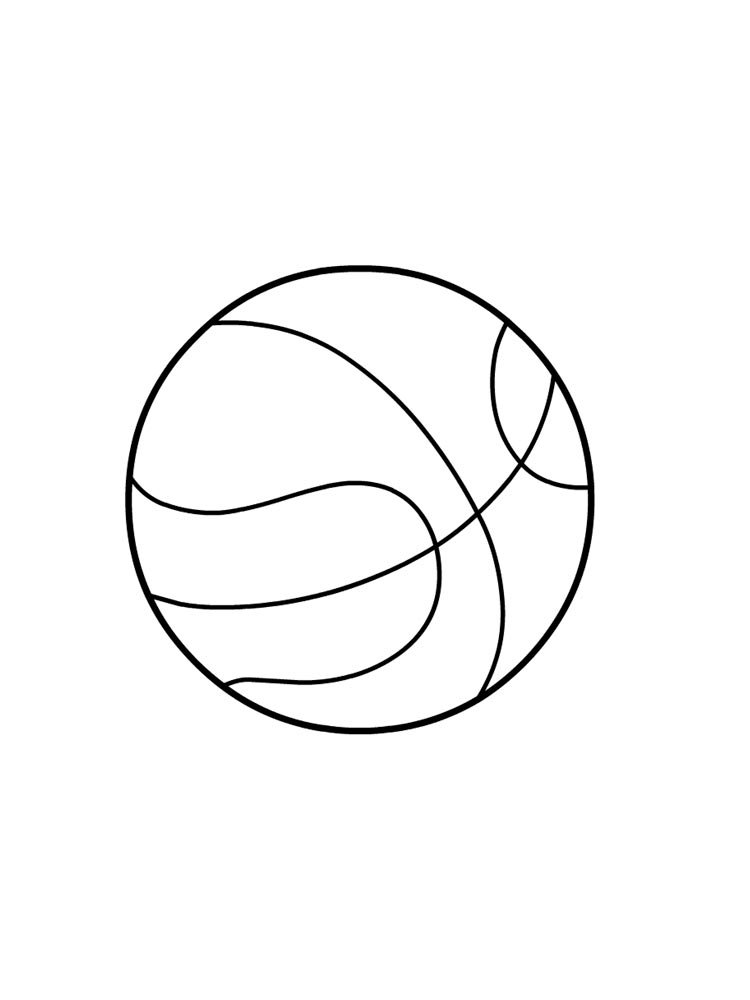 Контуры для рисования мячики