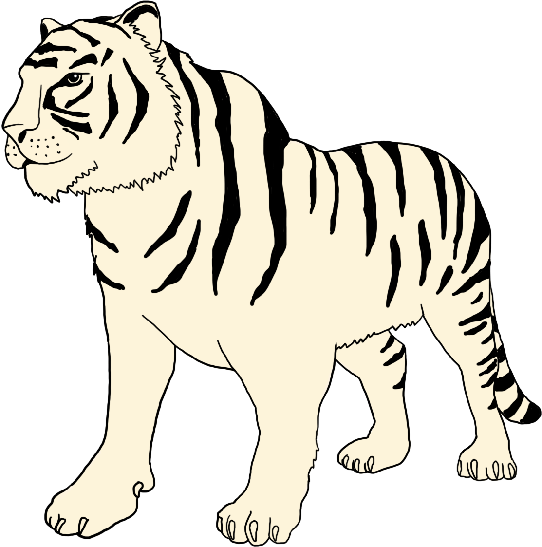 Контур тигра