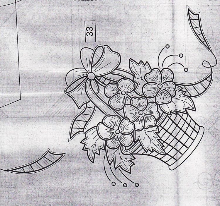 Эскиз рисунка для вышивки