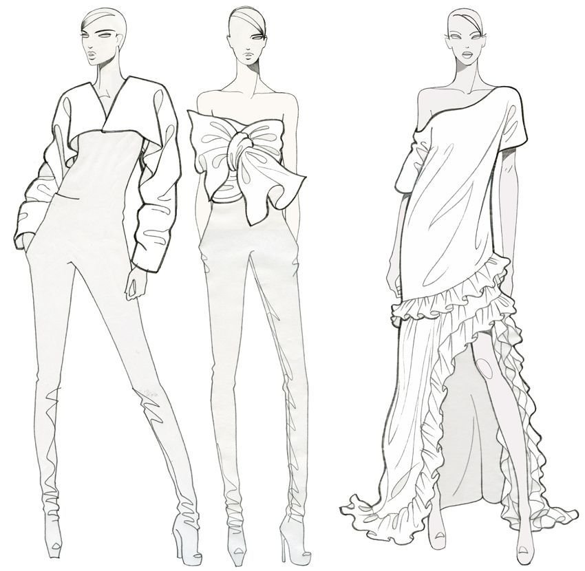 Модели девушек для дизайна одежды