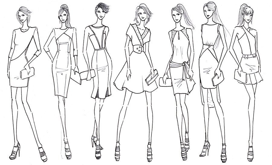 Модели девушек для дизайна одежды