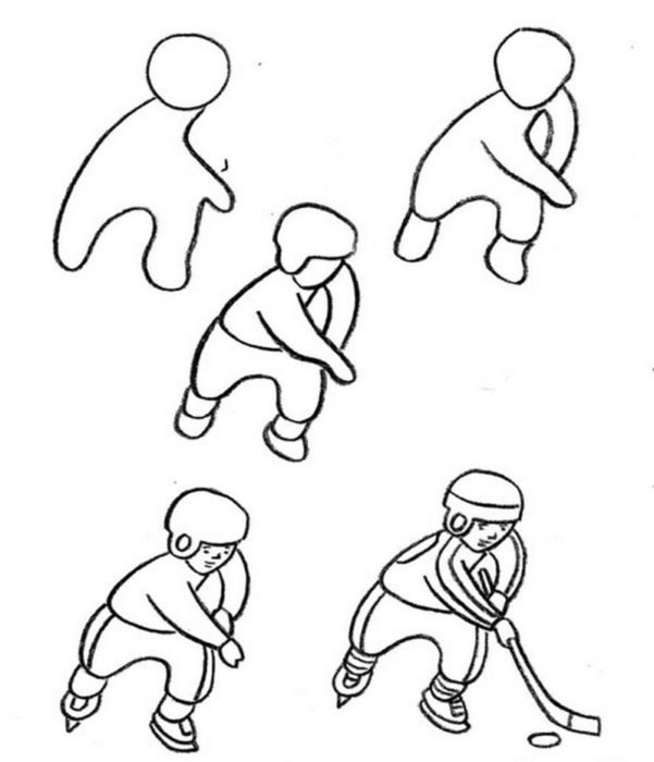 Как нарисовать попыты