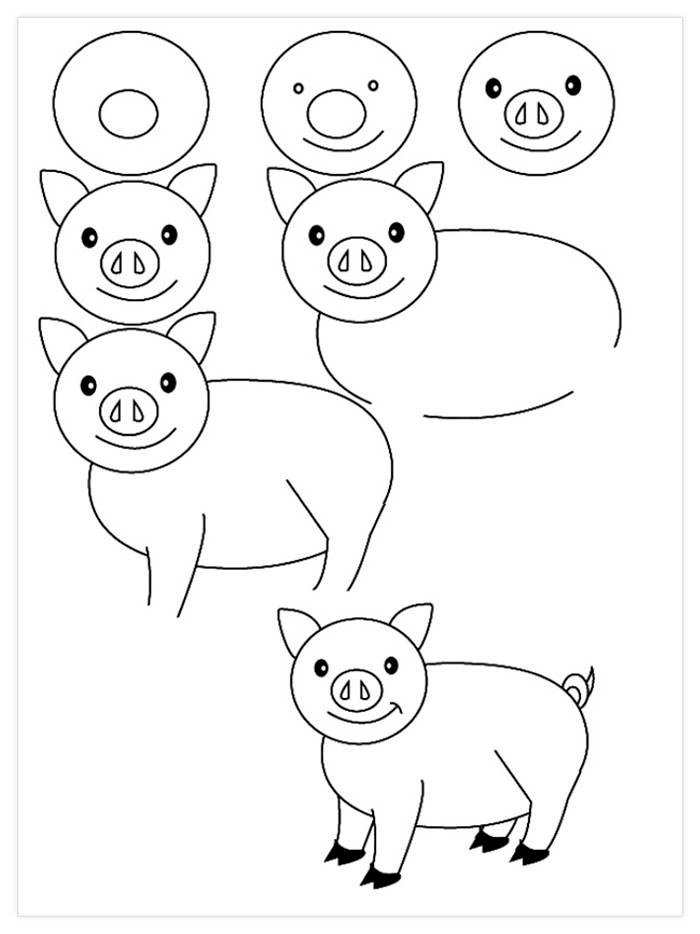 Рисование животных для детей