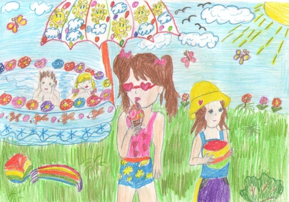 Рисунок на тему лето