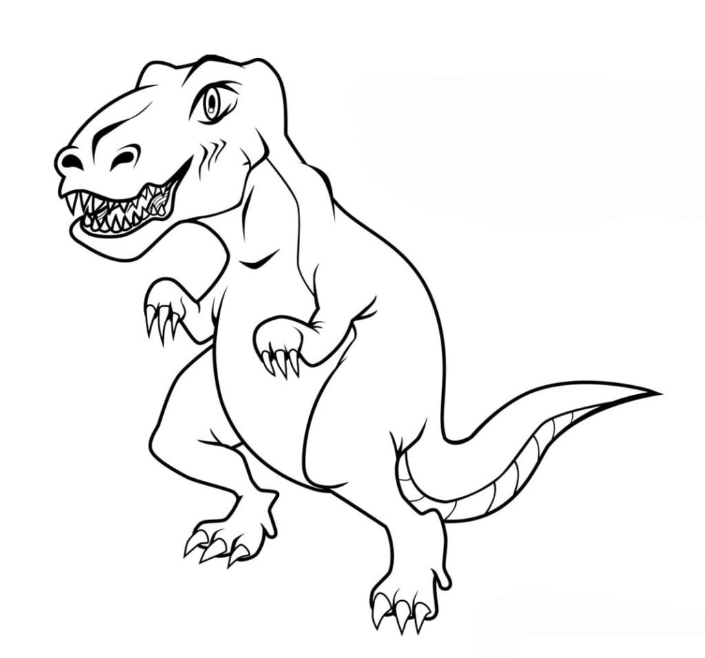 Тираннозавр рекс черно белый
