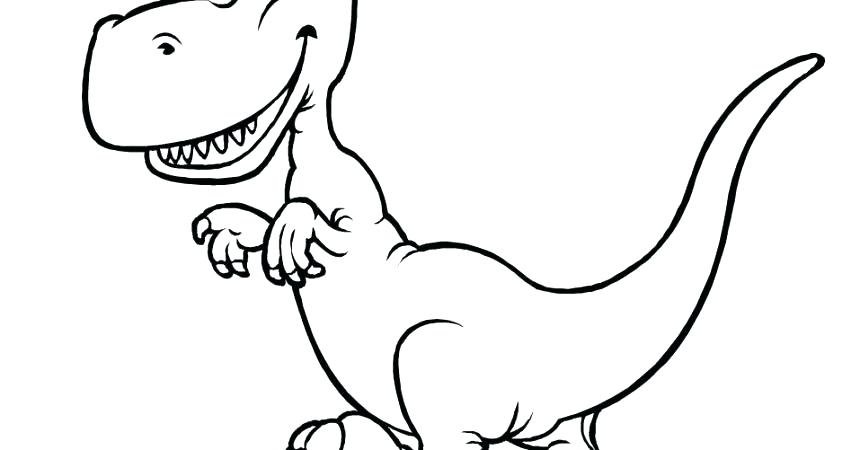 Тираннозавр раскраска для детей