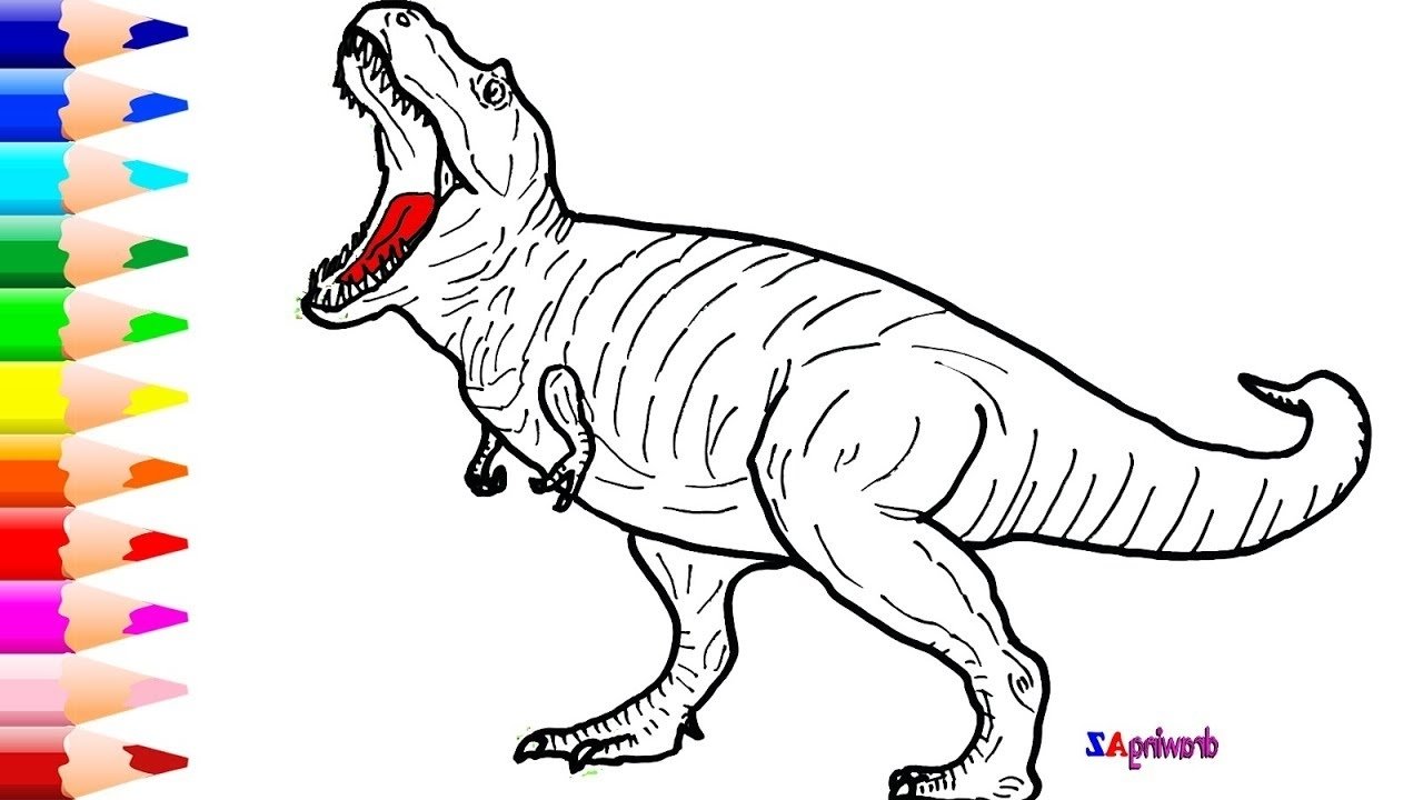 Разукрасить динозавра