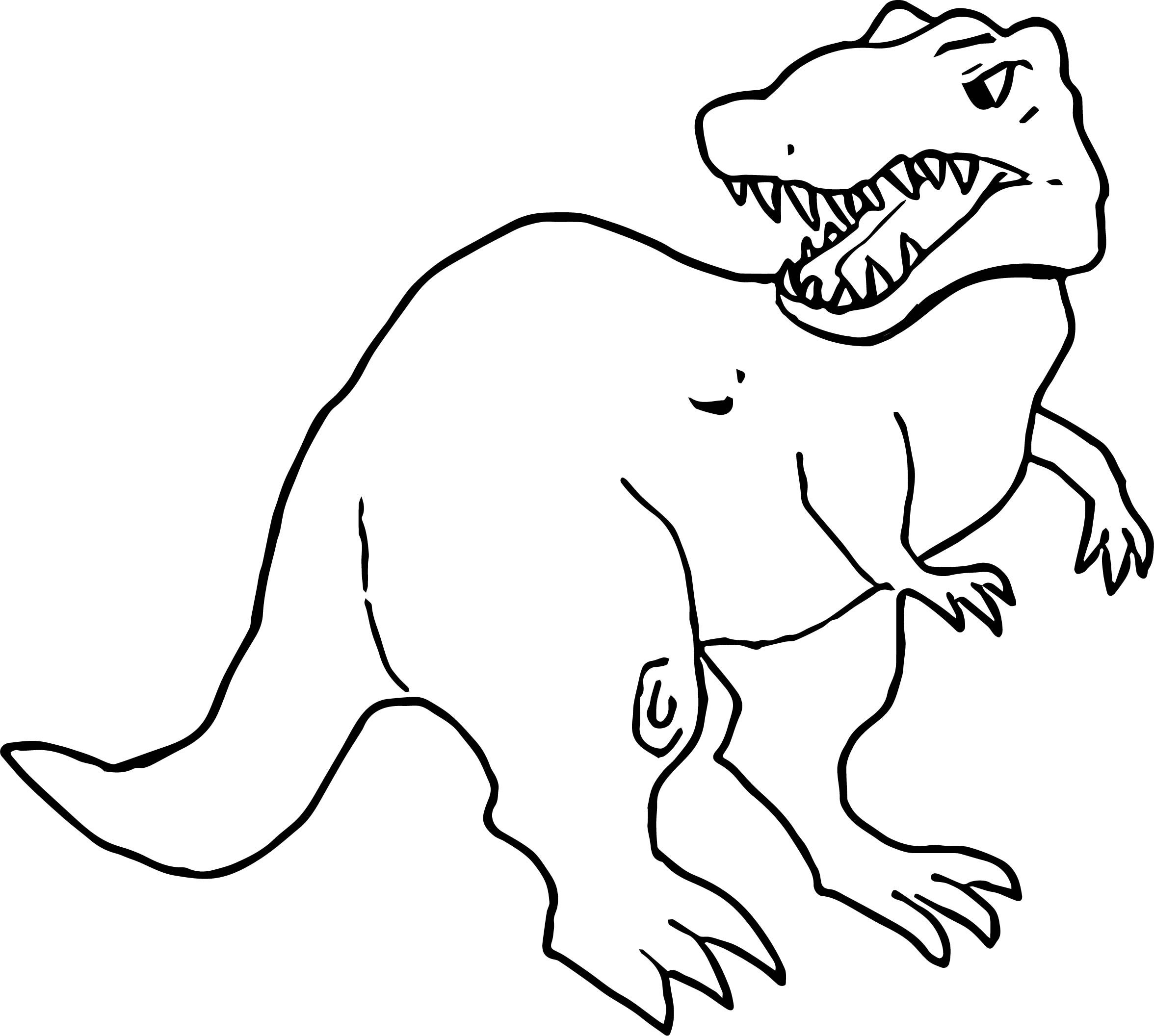 Раскраска Тарбозавр Тираннозавр