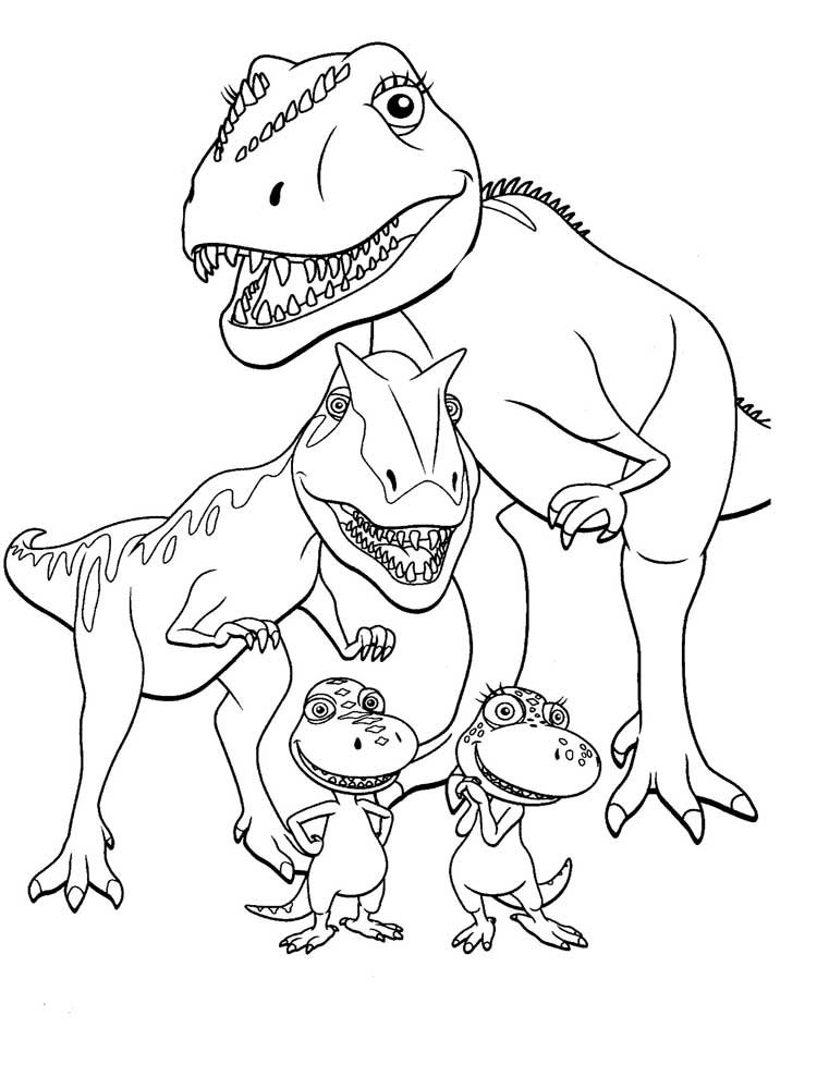 Гигантозавр мультфильм раскраска