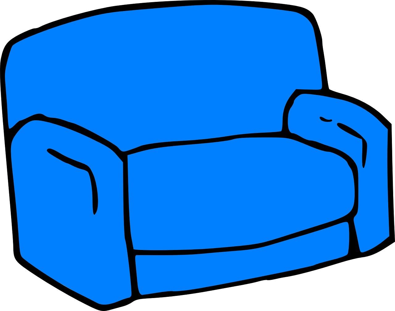 Кресло рисунок на прозрачном фоне