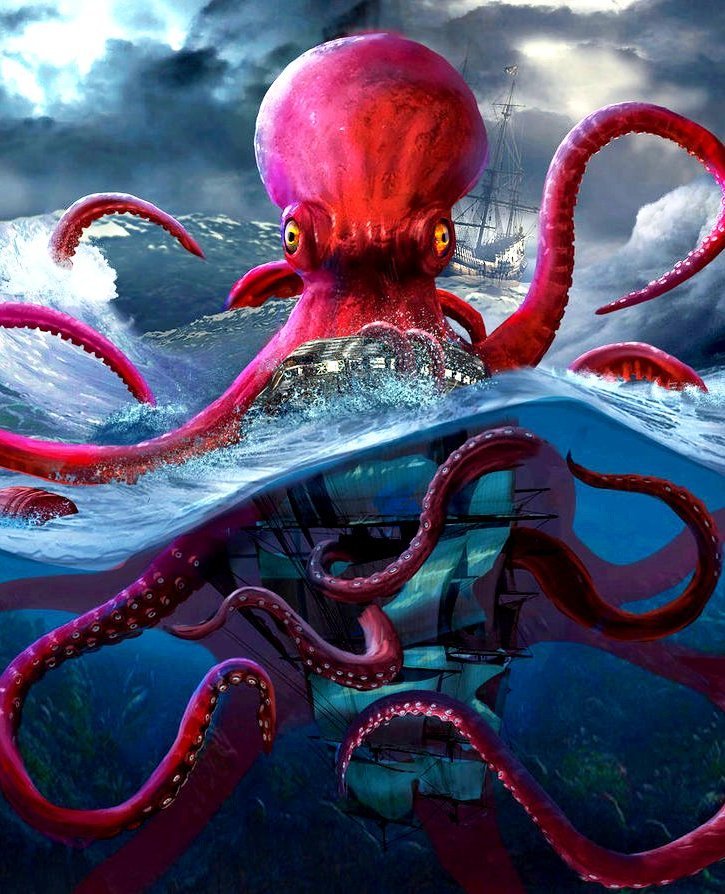 Страшные рисунки кракена (68 фото) скачать бесплатно