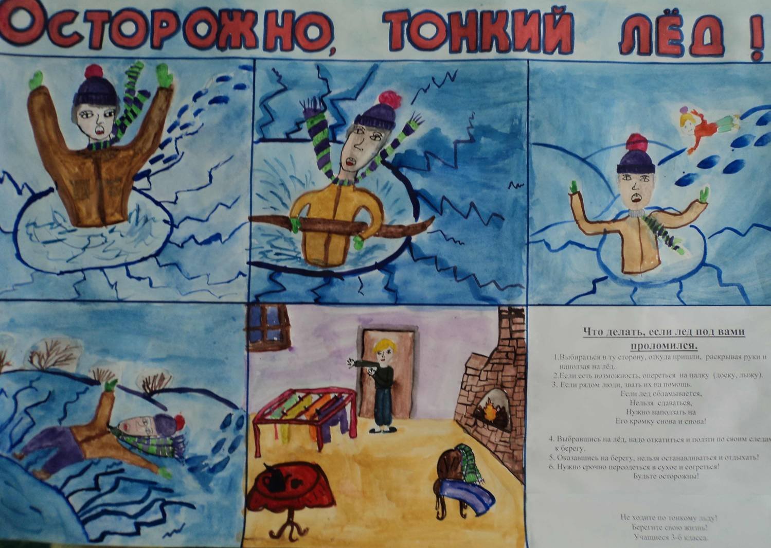 Рисунок на тему дети безопасность вода