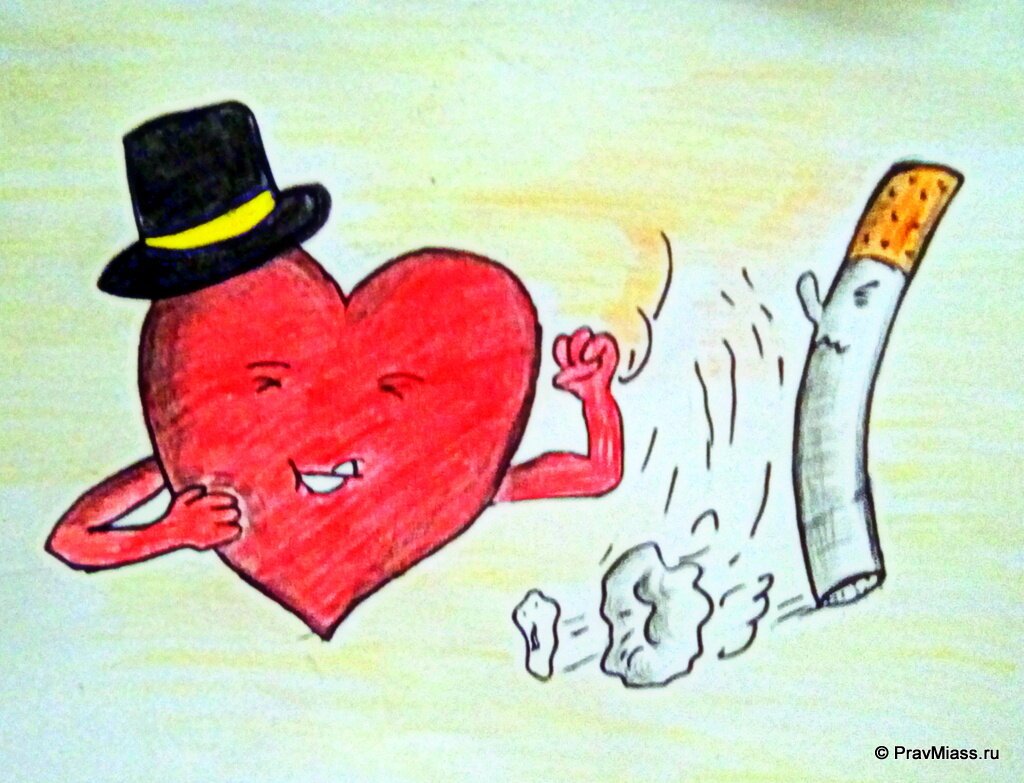 Рисунок на тему курение