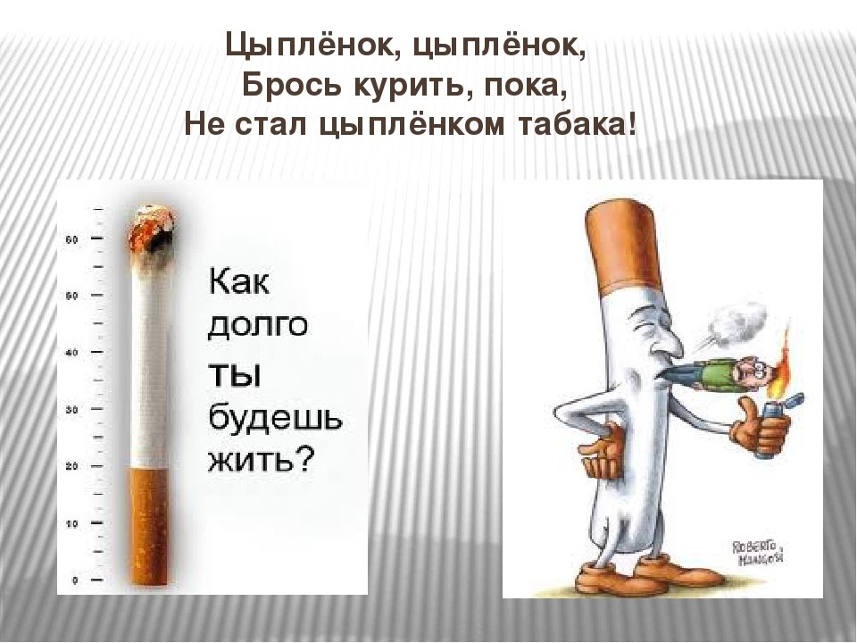 План о вреде курения
