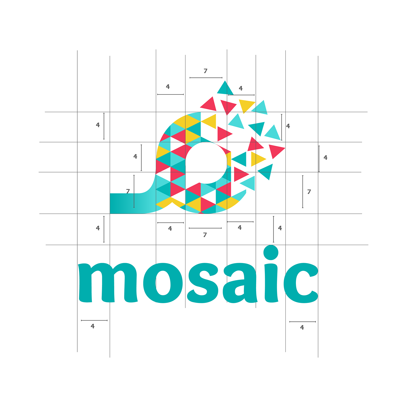 Логотип из мозаики
