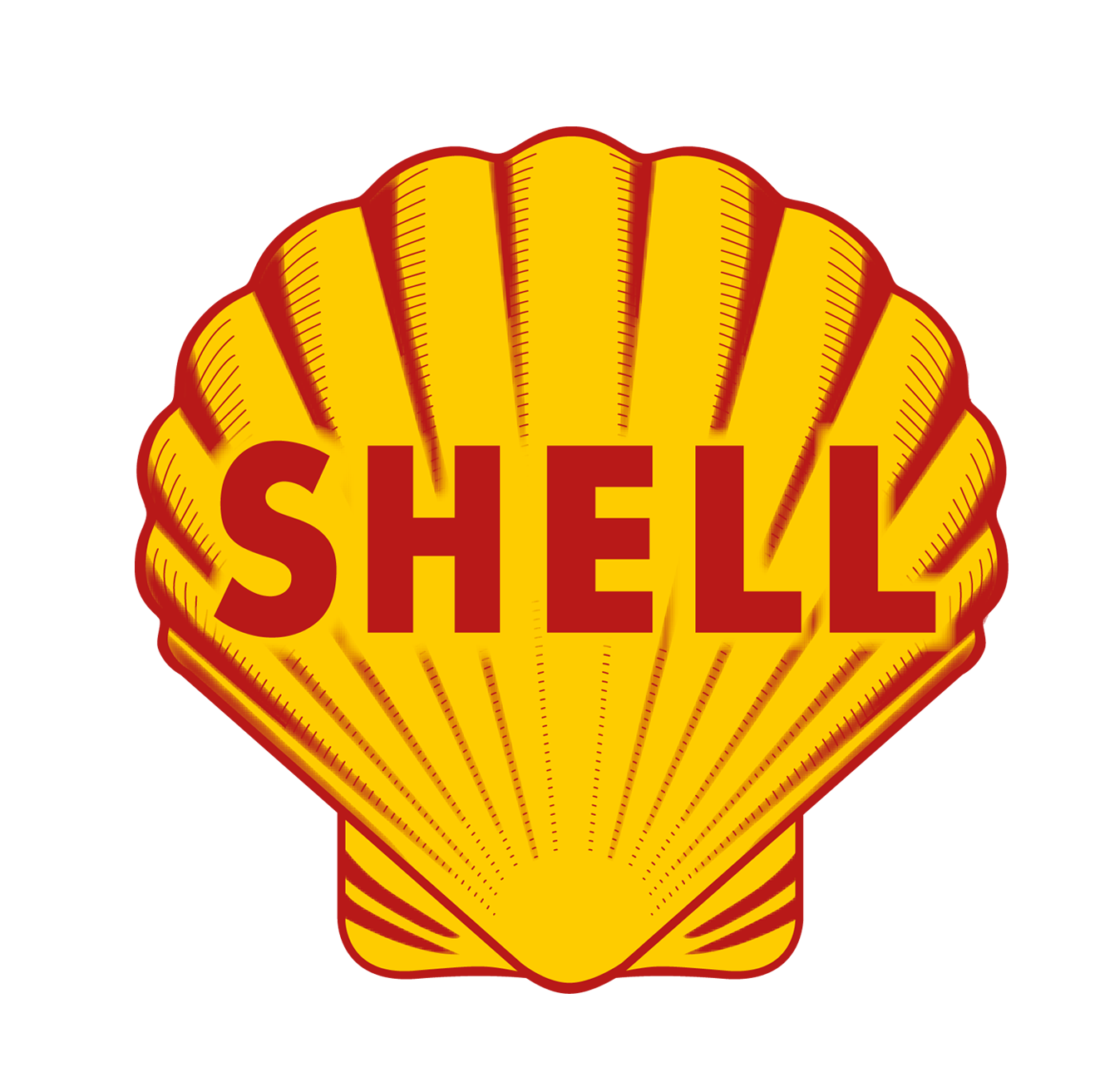 Shell логотип с машинкой