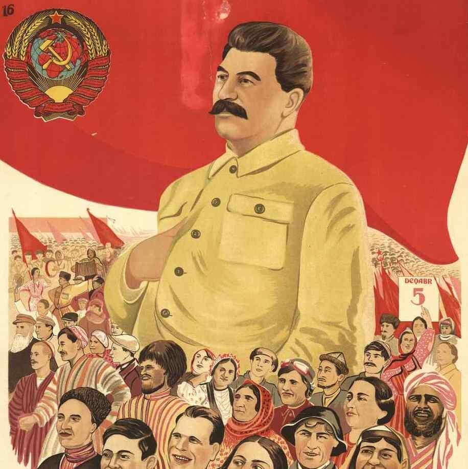 Плакаты СССР про Сталина