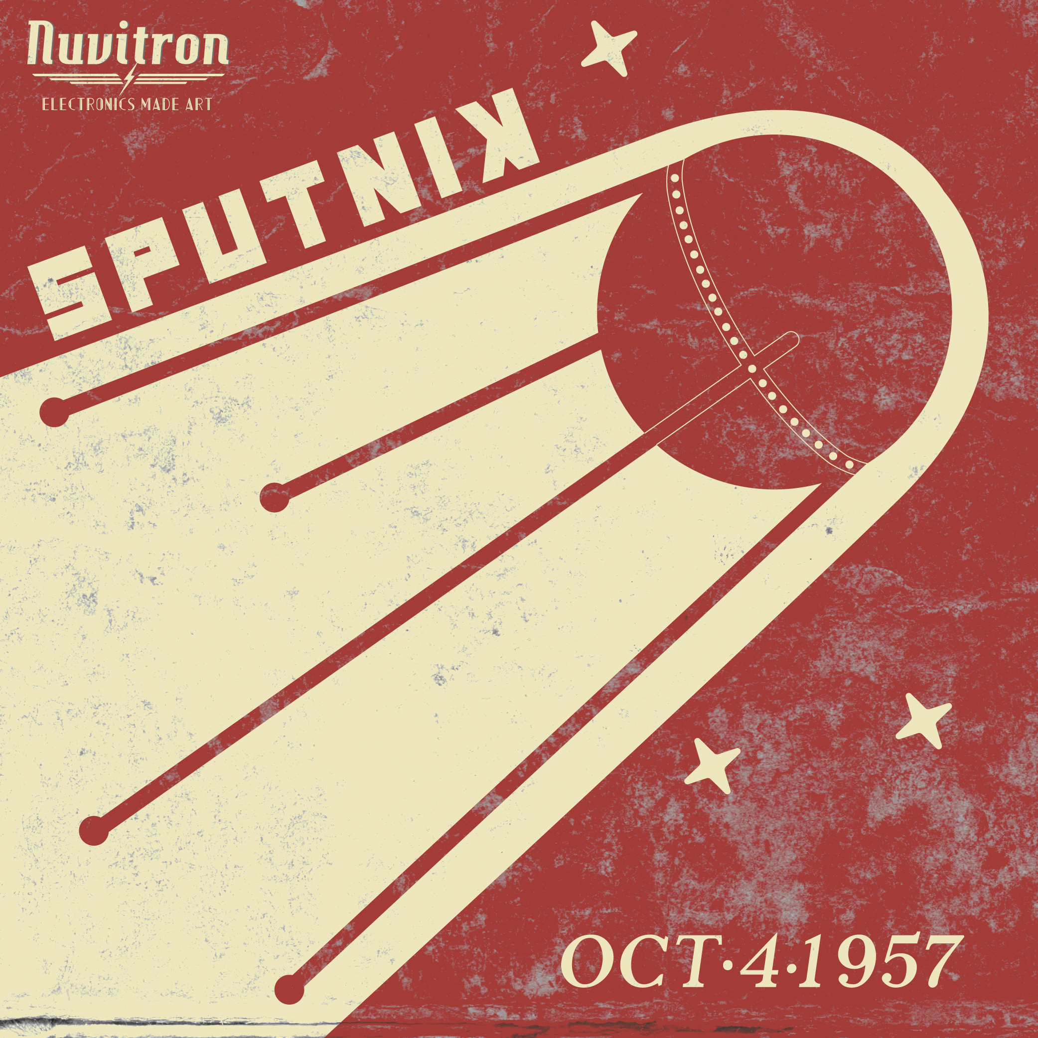 Советский плакат Спутник
