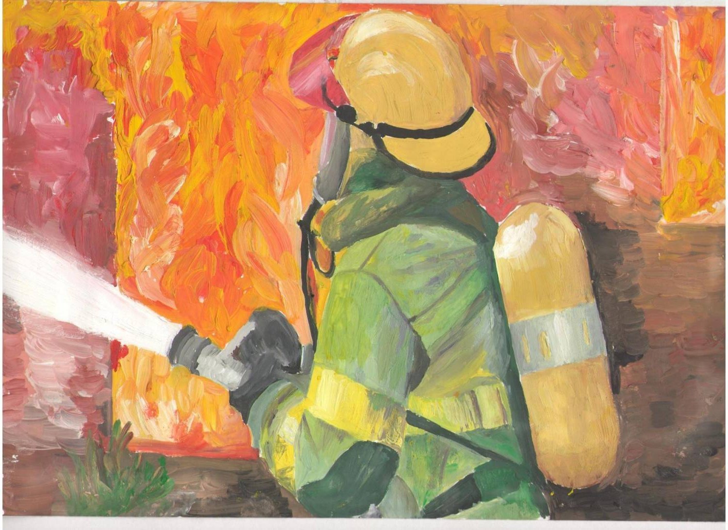 Рисунок на пожарную тему