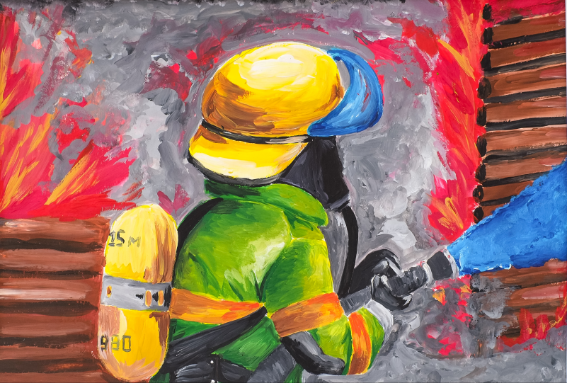 Рисунок ко Дню пожарной охраны