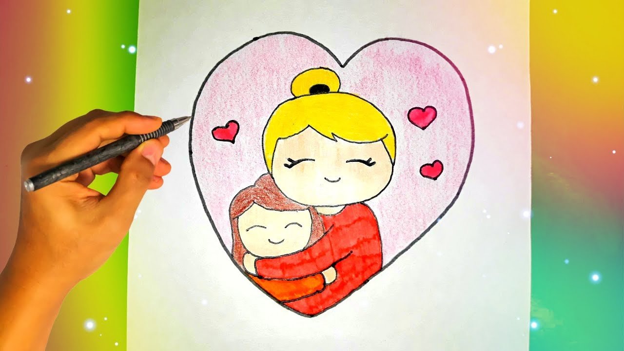 Рисунки для мамы легкие