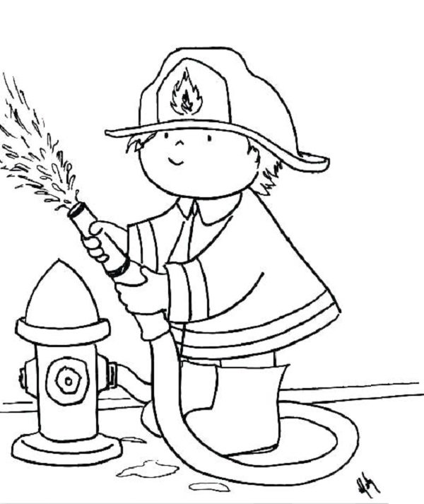 Пожарная безопасность раскраска для детей