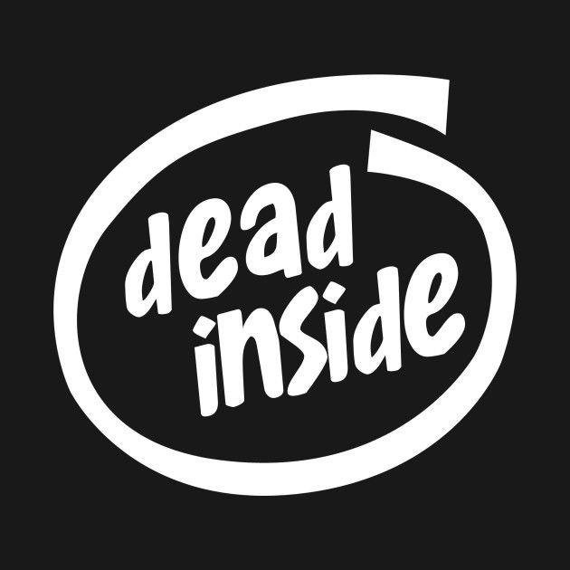 Наклейки Dead inside