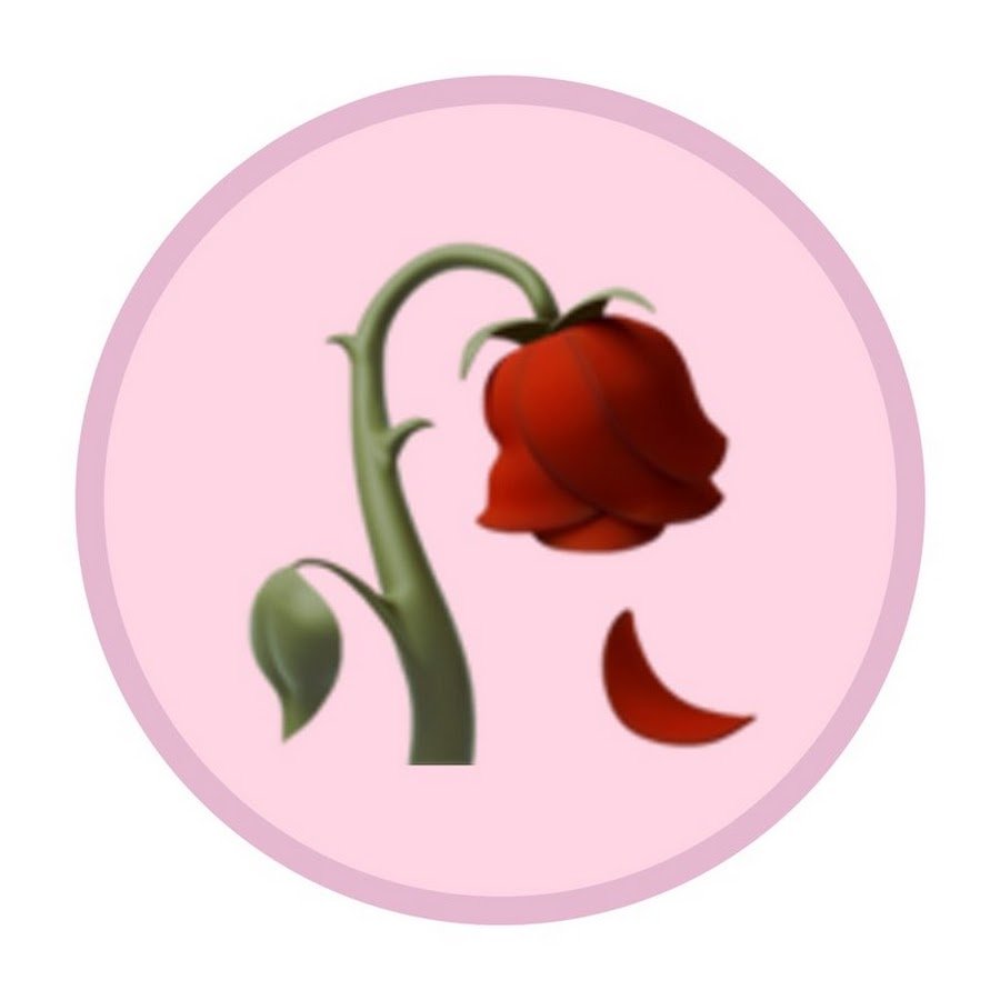 Смайлик завявшая роза