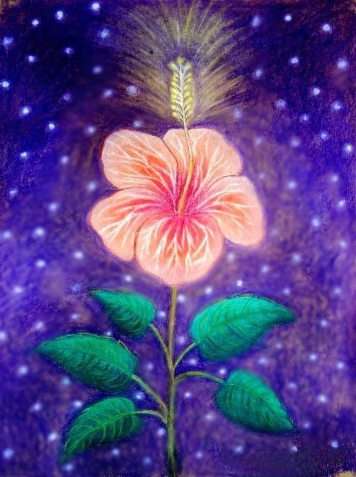 Волшебный цветок рисование