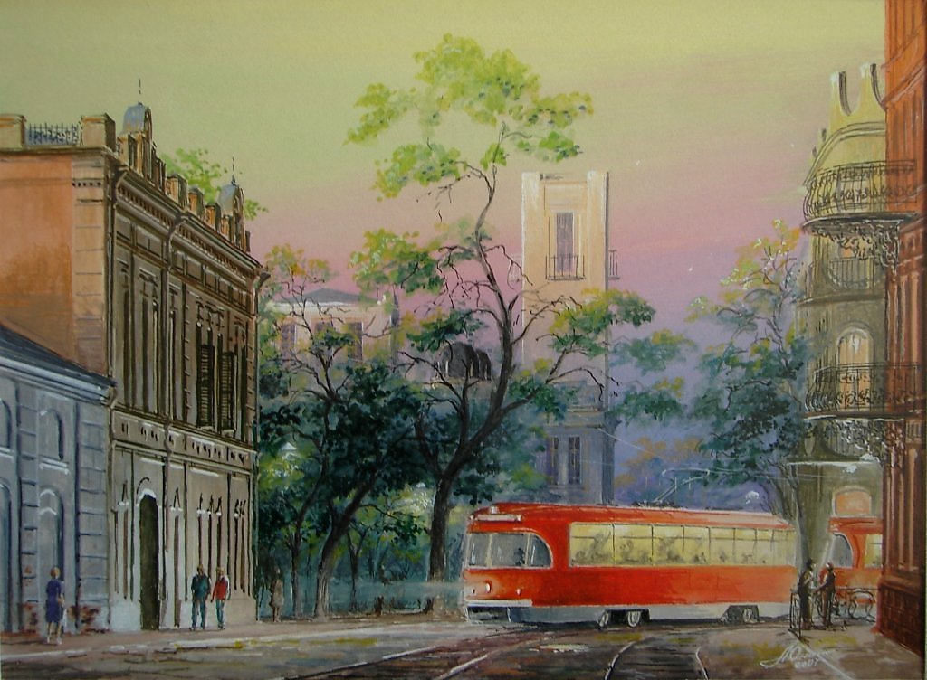 Картина Астраханский трамвай