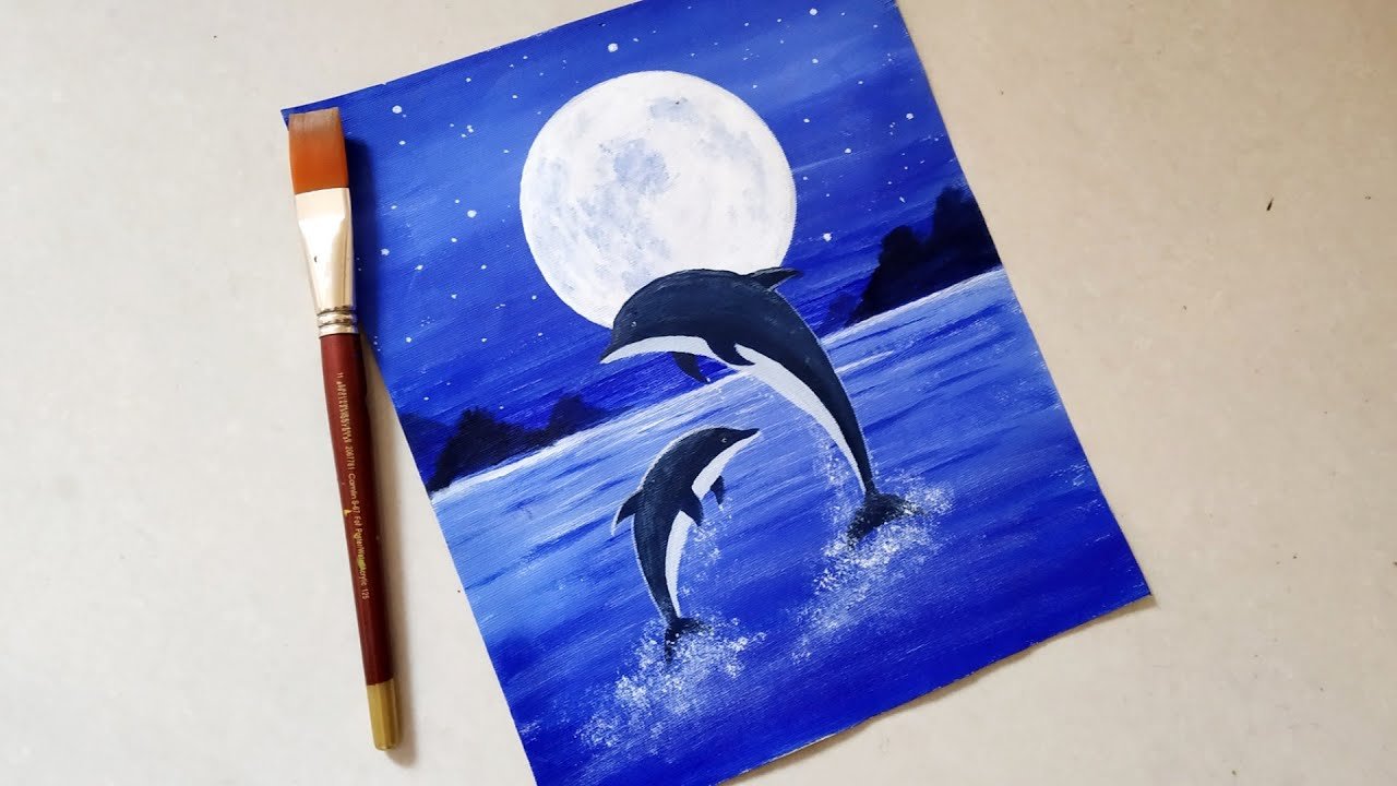 Правополушарное рисование дельфины