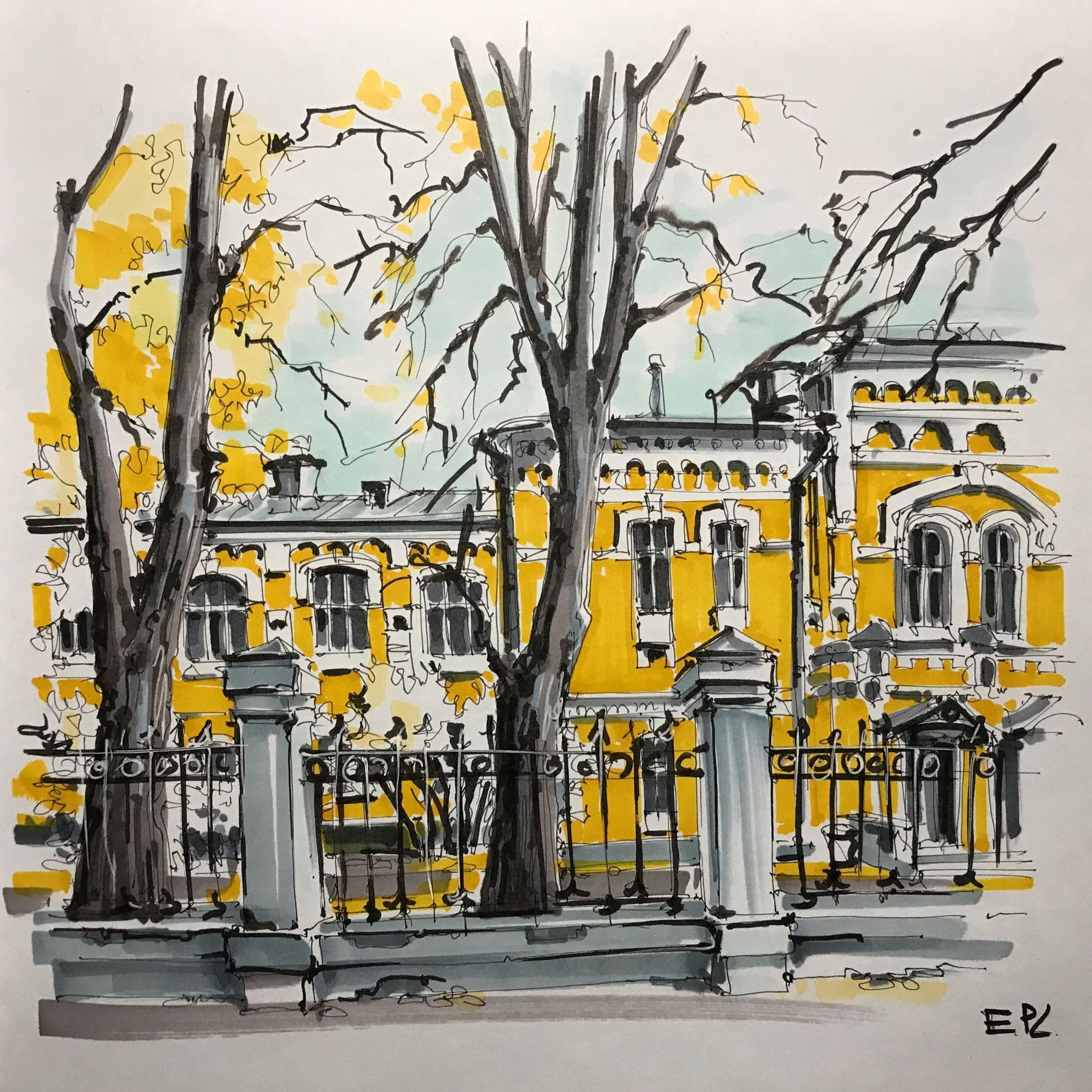 Екатерина Пластинина скетчинг