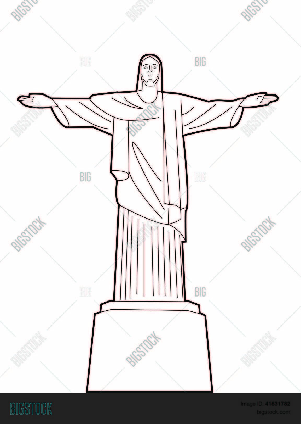 Христос Искупитель Рио де Жанейро скетч