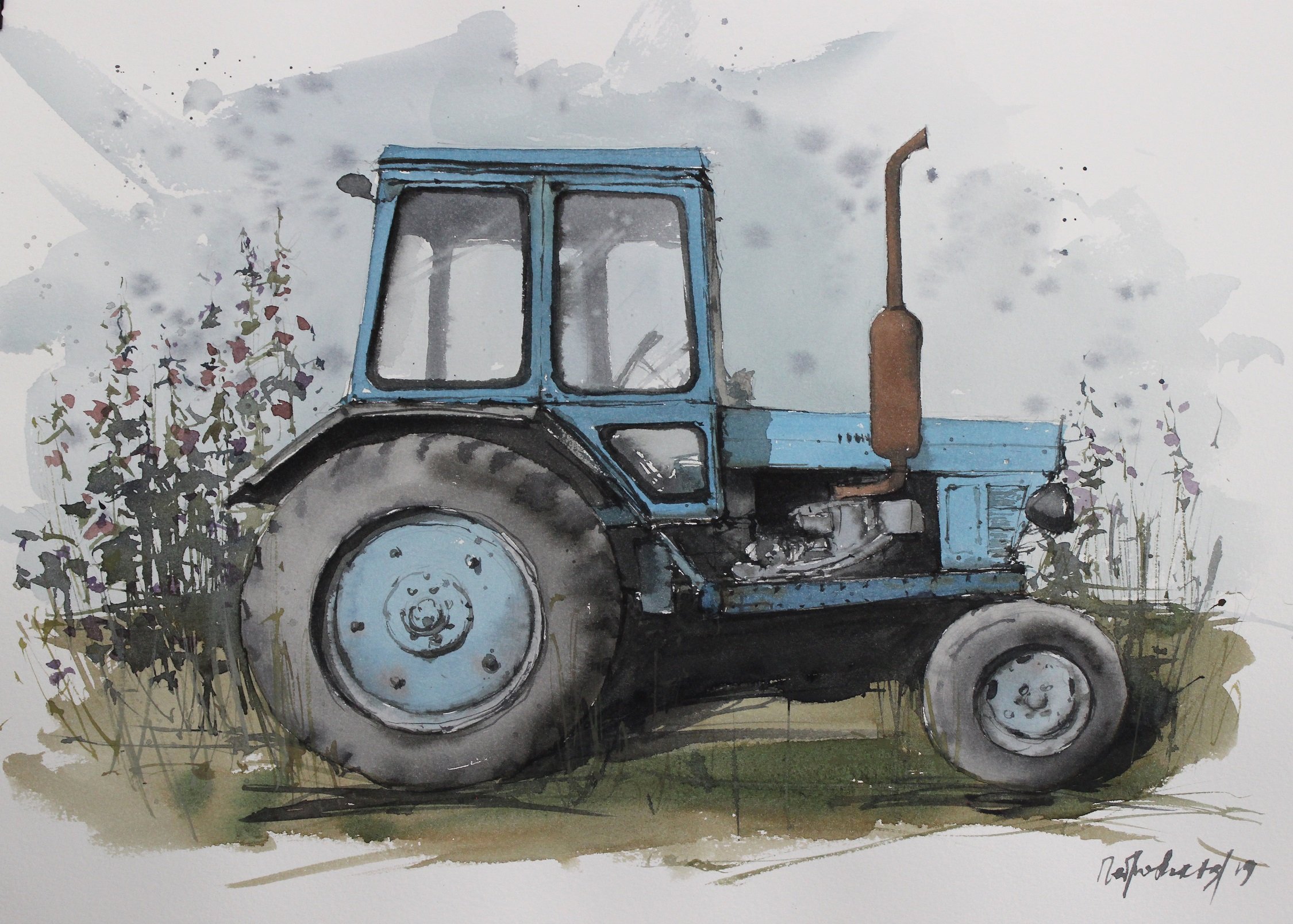 Рисовать трактор МТЗ 80